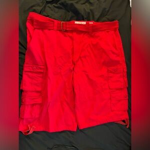 Red cargo shorts size 50?